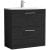 Nuie Arno Floor Standing 2-Drawer Vanity Unit with Basin-4 800mm Wide - Black Woodgrain