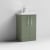 Nuie Arno Floor Standing 2-Door Vanity Unit with Basin-1 500mm Wide - Satin Green