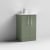 Nuie Arno Floor Standing 2-Door Vanity Unit with Basin-4 500mm Wide - Satin Green