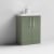 Nuie Arno Floor Standing 2-Door Vanity Unit with Basin-1 600mm Wide - Satin Green