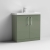 Nuie Arno Floor Standing 2-Door Vanity Unit with Basin-3 800mm Wide - Satin Green