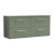 Nuie Arno Wall Hung 4-Drawer Vanity Unit with Worktop 1200mm Wide - Satin Green