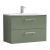 Nuie Arno Wall Hung 2-Drawer Vanity Unit with Basin-4 800mm Wide - Satin Green