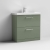 Nuie Arno Floor Standing 2-Drawer Vanity Unit with Basin-1 800mm Wide - Satin Green