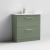 Nuie Arno Floor Standing 2-Drawer Vanity Unit with Basin-4 800mm Wide - Satin Green