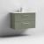 Nuie Arno Wall Hung 2-Drawer Vanity Unit with Basin-2 800mm Wide - Satin Green