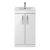 Nuie Athena Floor Standing 2-Door Vanity Unit with Basin-4 500mm Wide - Gloss White