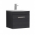 Nuie Athena Wall Hung 1-Drawer Vanity Unit with Basin-4 500mm Wide - Charcoal Black