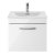 Nuie Athena Wall Hung 1-Drawer Vanity Unit with Basin-4 500mm Wide - Gloss White