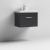 Nuie Athena Wall Hung 1-Drawer Vanity Unit with Basin-3 600mm Wide - Charcoal Black