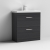 Nuie Athena Floor Standing 2-Drawer Vanity Unit with Basin-4 800mm Wide - Charcoal Black