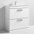 Nuie Athena Floor Standing 2-Drawer Vanity Unit with Basin-2 800mm Wide - Gloss White