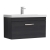 Nuie Athena Wall Hung 1-Drawer Vanity Unit with Basin-1 800mm Wide - Charcoal Black