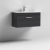 Nuie Athena Wall Hung 1-Drawer Vanity Unit with Basin-4 800mm Wide - Charcoal Black