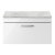 Nuie Athena Wall Hung 1-Drawer Vanity Unit with Grey Worktop 800mm Wide - Gloss White