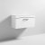 Nuie Athena Wall Hung 1-Drawer Vanity Unit with Sparkling White Worktop 800mm Wide - Gloss White