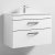 Nuie Athena Wall Hung 2-Drawer Vanity Unit with Basin-2 800mm Wide - Gloss White