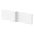 Nuie L-Shaped Shower Bath Front Panel 500mm H x 1700mm W - Acrylic