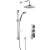 Nuie Binsey Triple Thermostatic Concealed Complete Mixer Shower - Chrome