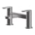 Nuie Binsey Pillar Mounted Bath Filler Tap - Brushed Pewter