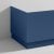Nuie Blocks Straight Bath End Panel and Plinth 560mm H x 680mm W - Satin Blue