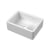 Nuie Butler Thick Edged Kitchen Sink with Overflow 1.0 Bowl 595mm L x 450mm W - White