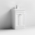 Nuie Classique Floor Standing 2-Door Vanity Unit with Basin-3 500mm Wide - Satin White