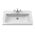 Nuie Classique Floor Standing 2-Door Vanity Unit with Basin 800mm Wide Satin White - 1 Tap Hole