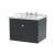 Nuie Classique Wall Hung 1-Drawer Vanity Unit with Traditional Basin 600mm Wide Satin Anthracite - 3 Tap Hole