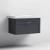 Nuie Classique Wall Hung 1-Drawer Vanity Unit with Traditional Basin 800mm Wide Satin Anthracite - 0 Tap Hole