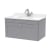 Nuie Classique Wall Hung 1-Drawer Vanity Unit with 1TH White Round Marble Top Basin 800mm Wide - Satin Grey