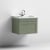 Nuie Classique Wall Hung 1-Drawer Vanity Unit with Traditional Basin 600mm Wide Satin Green - 1 Tap Hole