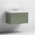 Nuie Classique Wall Hung 1-Drawer Vanity Unit with Basin 800mm Wide Satin Green - 3 Tap Hole