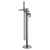 Nuie Cyprus Fluted Freestanding Bath Shower Mixer Tap with Shower Kit - Brushed Pewter