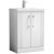 Nuie Deco Floor Standing 2-Door Vanity Unit with Basin-1 600mm Wide - Satin White