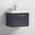 Nuie Deco Wall Hung 1-Drawer Vanity Unit with Basin-3 500mm Wide - Satin Anthracite