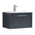 Nuie Deco Wall Hung 1-Drawer Vanity Unit with Basin-2 600mm Wide - Satin Anthracite