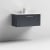 Nuie Deco Wall Hung 1-Drawer Vanity Unit with Basin-2 800mm Wide - Satin Anthracite