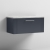 Nuie Deco Wall Hung 1-Drawer Vanity Unit with Bellato Grey Worktop 800mm Wide - Satin Anthracite