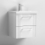 Nuie Deco Wall Hung 2-Drawer Vanity Unit with Basin-3 500mm Wide - Satin White