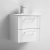 Nuie Deco Wall Hung 2-Drawer Vanity Unit with Basin-4 500mm Wide - Satin White