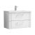 Nuie Deco Wall Hung 2-Drawer Vanity Unit with Basin-1 800mm Wide - Satin White