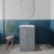 Nuie Deco Floor Standing 2-Door Vanity Unit with Basin-3 500mm Wide - Satin Grey