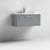 Nuie Deco Wall Hung 1-Drawer Vanity Unit with Basin-4 800mm Wide - Satin Grey