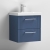 Nuie Deco Wall Hung 2-Drawer Vanity Unit with Basin-3 500mm Wide - Satin Blue