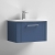 Nuie Deco Wall Hung 1-Drawer Vanity Unit with Basin-4 600mm Wide - Satin Blue