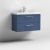 Nuie Deco Wall Hung 2-Drawer Vanity Unit with Basin-3 800mm Wide - Satin Blue