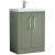 Nuie Deco Floor Standing 2-Door Vanity Unit with Basin-3 600mm Wide - Satin Green