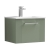 Nuie Deco Wall Hung 1-Drawer Vanity Unit with Basin-4 500mm Wide - Satin Green