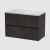 Havana Wall Hung 2-Drawer Vanity Unit with Bellato Grey Worktop 800mm Wide - Metallic Slate